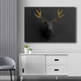 Wallity Lienzo Decorativo Dorado y Negro 70 x 100 cm